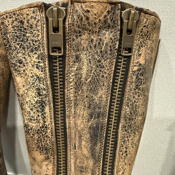 BED STU COBBLER SERIES TANGO WOMEN'S TALL BOOT 7.5 DISTRESSED RUSTIC BROWN NEW - Picture 7 of 16